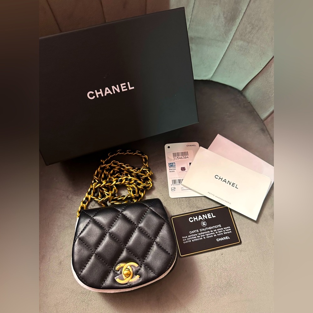 Chanel RARE Vanity with Chain Bag Black GHW BRAND NEW AUTHENTIC